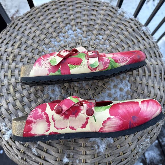 Birki’s by Birkenstock Women's 8 US 39 EU Maria Floral slip on Clogs Open Heel - Picture 9 of 15